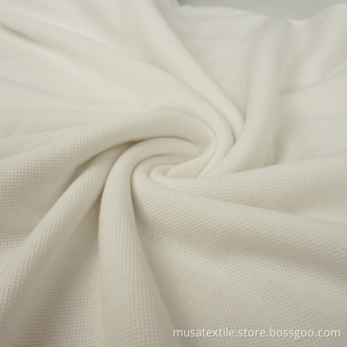 Plain Dyed Poliester Cotton Pique Fabric
